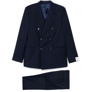Caruso Blue Suits - Double  Breasted Suits Men